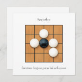 泣き叫び五石inあたりカスタムホワイトノートカード (正面/裏面)