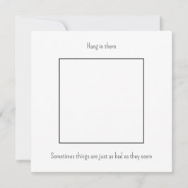 泣き叫び五石inあたりカスタムホワイトノートカード