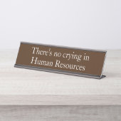 泣き叫び人事おもしろい局のギフトなし デスクネームプレート (正面)