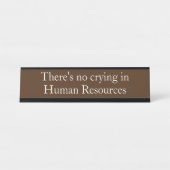 泣き叫び人事おもしろい局のギフトなし デスクネームプレート (正面)