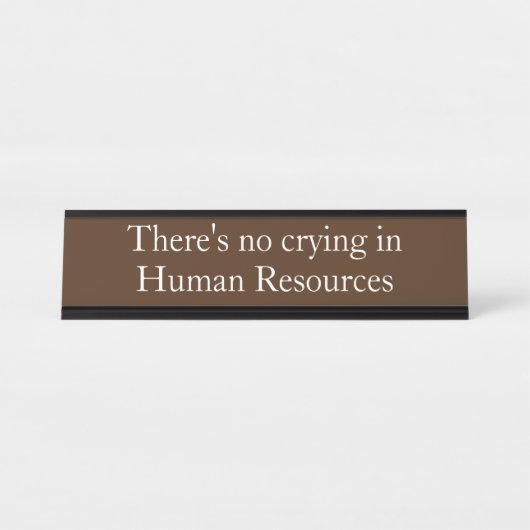 泣き叫び人事おもしろい局のギフトなし デスクネームプレート (正面)