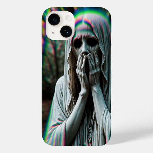 泣き叫び墓地の像をテーマにしたiPhone 16ケース Case-Mate iPhoneケース (裏面)