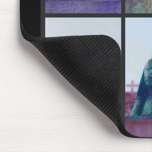 泣き叫び女性口 マウスパッド (コーナー)