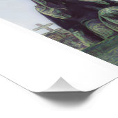 泣き叫び女性 – 白 フォトプリント            (角)