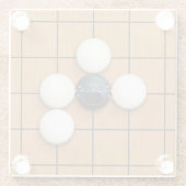 泣き叫び御石inあたりおもしろいいご ガラスコースター (裏面)