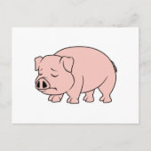 泣き叫び泣きピンクピグレットナショナルピグデイ ポストカード (正面)