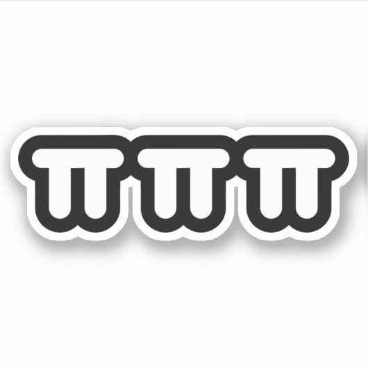 泣き叫び涙ㅠㅠㅠ韓国絵文字ステッカー シール (正面)