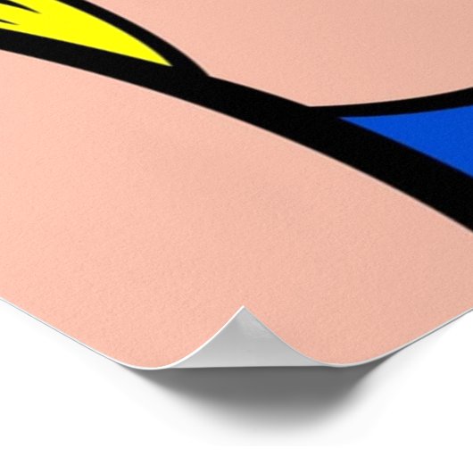 泣き叫び漫画ガールガール泣き叫びオンザフォンポップ・アートのA ポスター (角)