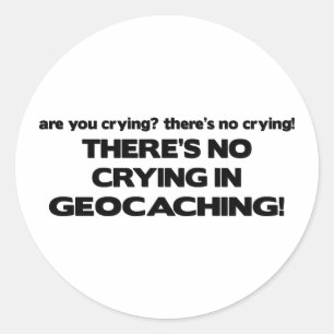 泣き叫び無し- Geocaching ラウンドシール