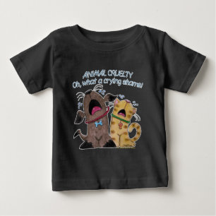 泣き叫び犬と猫 – 何という泣き叫びの恥 ベビーTシャツ