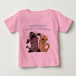 泣き叫び犬と猫 – 何という泣き叫びの恥 ベビーTシャツ