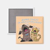 泣き叫び犬と猫 – 何という泣き叫びの恥 マグネット (正面/裏面)