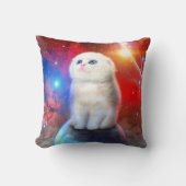 泣き叫び猫の宇宙 クッション (正面)