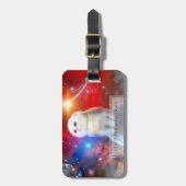 泣き叫び猫の宇宙 ラゲッジタグ (正面縦)