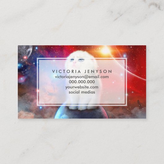 泣き叫び猫の宇宙 名刺 (裏面)