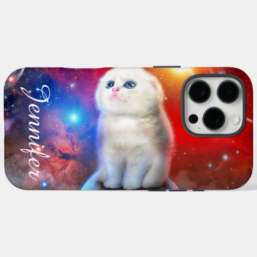 泣き叫び猫の宇宙 Case-Mate iPhoneケース (裏面 (横))