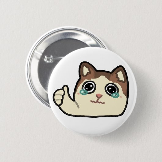 泣き叫び猫 缶バッジ (正面&裏面)