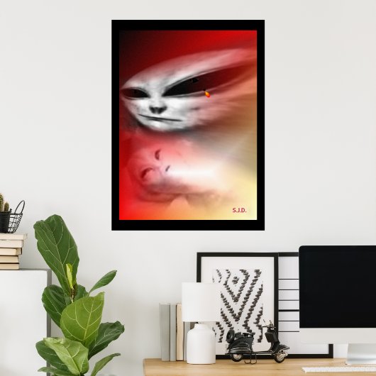 泣き叫び精神 ポスター (ホームオフィス)