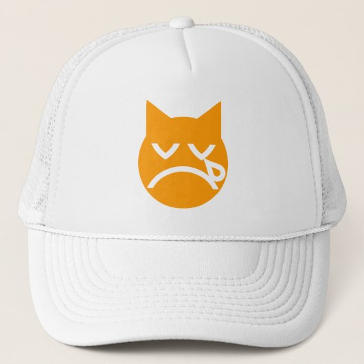 泣き叫び絵文字 キャップ (正面)
