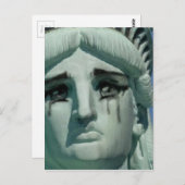 泣き叫び自由の女神 ポストカード (正面/裏面)