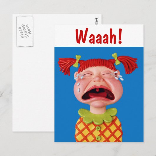 泣き叫び ポストカード (正面/裏面)