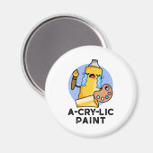 泣き叫ぶアーティス絵を描おもしろいト・プン マグネット (正面/裏面)