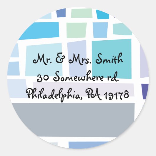 泣き叫ぶ壁のイスラエル共和国のバーのバルミツワーの応答のステッカー ラウンドシール (正面)