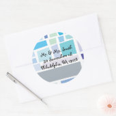 泣き叫ぶ壁のイスラエル共和国のバーのバルミツワーの応答のステッカー ラウンドシール (封筒)