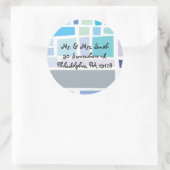 泣き叫ぶ壁のイスラエル共和国のバーのバルミツワーの応答のステッカー ラウンドシール (バッグ)