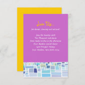 泣き叫ぶ壁のイスラエル共和国のバーのバルミツワーの披露宴カード 招待状 (正面/裏面)