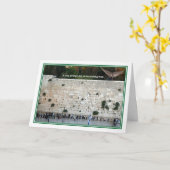 泣き叫ぶ壁のユダヤ人のバースデー・カードの奇妙な日 カード (黄色い花)