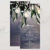 泣き柳とメイソンジャー ライト メニューカード メニュー (正面/裏面)