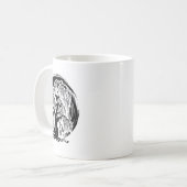 泣き柳の木瞑想ヨガ仏陀仏教 コーヒーマグカップ (正面左)