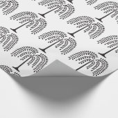 泣き柳シルエットサンダー_コーブ ラッピングペーパー (角)