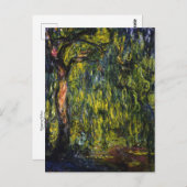 泣き柳バイクラウドモネはがき ポストカード (正面/裏面)