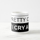 泣き虫の友人のギフト-私はかわいらしいですが、たくさん叫びます コーヒーマグカップ (中央)
