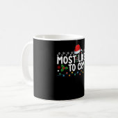 泣き虫認定クリスマス家族の休日 コーヒーマグカップ (正面左)