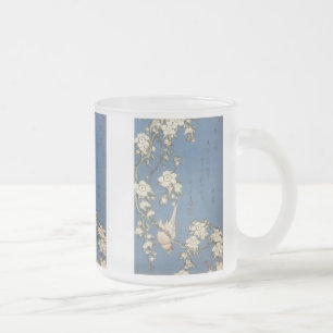 泣くさくらんぼとブルフィンチ北斎,1834, Mug フロストグラスマグカップ