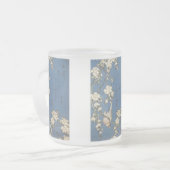 泣くさくらんぼとブルフィンチ、北斎、1834、マグカップ フロストグラスマグカップ (正面左)