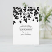 泣くつる植物の死別のサンキューカード サンキューカード (スタンド正面)