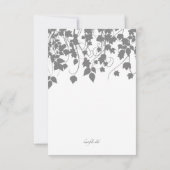 泣くつる植物の死別のサンキューカード サンキューカード (裏面)