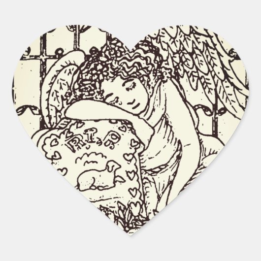 泣くガーディアンエンジェル墓地ステッカーシートHRT ハートシール (正面)