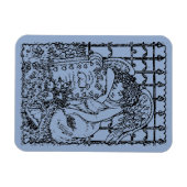 泣くガーディアンエンジェル墓地モーニング悔やみや弔慰 マグネット (横)