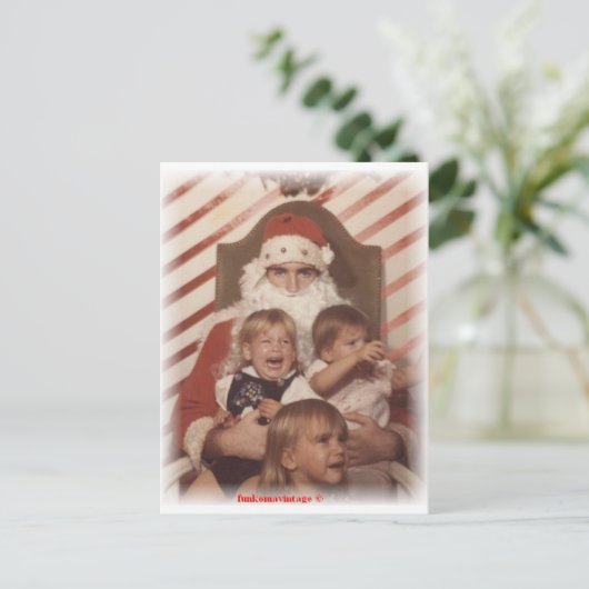 泣くクリスマスの子供たち シーズンポストカード (スタンド正面)