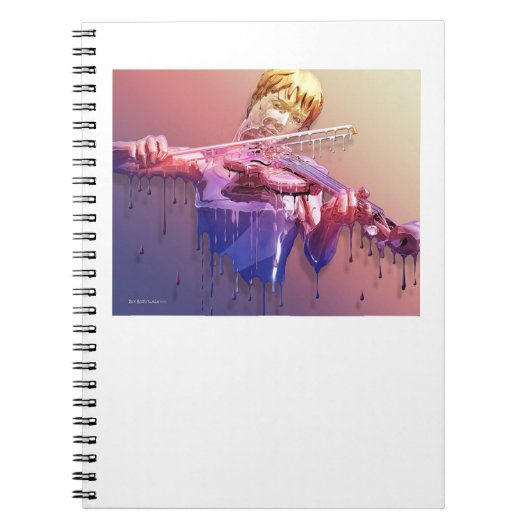 泣くバイオリンのノート ノートブック (正面)