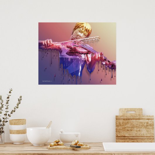 泣くバイオリン ポスター (キッチン)