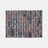 泣く乳鉢が付いているクリンカー煉瓦 フリースブランケット (正面(横))