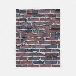 泣く乳鉢が付いているクリンカー煉瓦 フリースブランケット