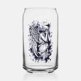 泣く天使の彫刻 – スプラッシュ付き1 ガラス缶