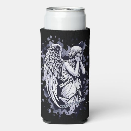 泣く天使の彫刻 – スプラッシュ付き1 スリム缶クーラー (Seltzer裏面)